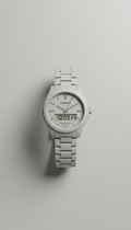 Ceramic analog-digital hybrid watch