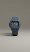 Stone blue water resistant digital watch