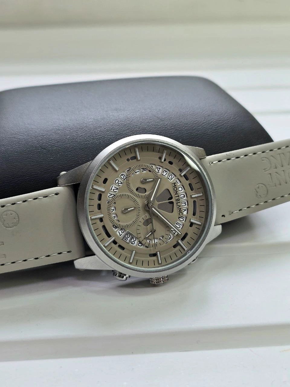 MB Grey Skeleton Chronograph